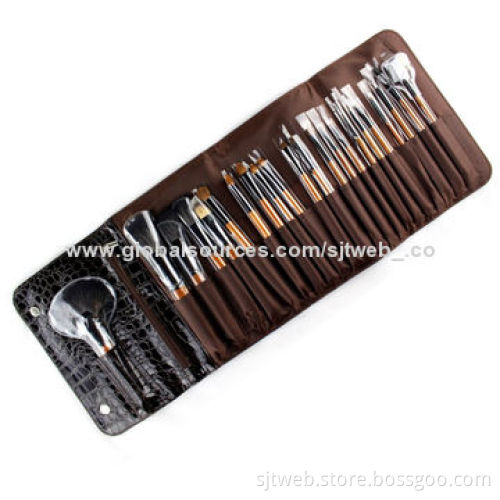 22-pieces Powder Makeup Brushes Set, Measures 25*17cm